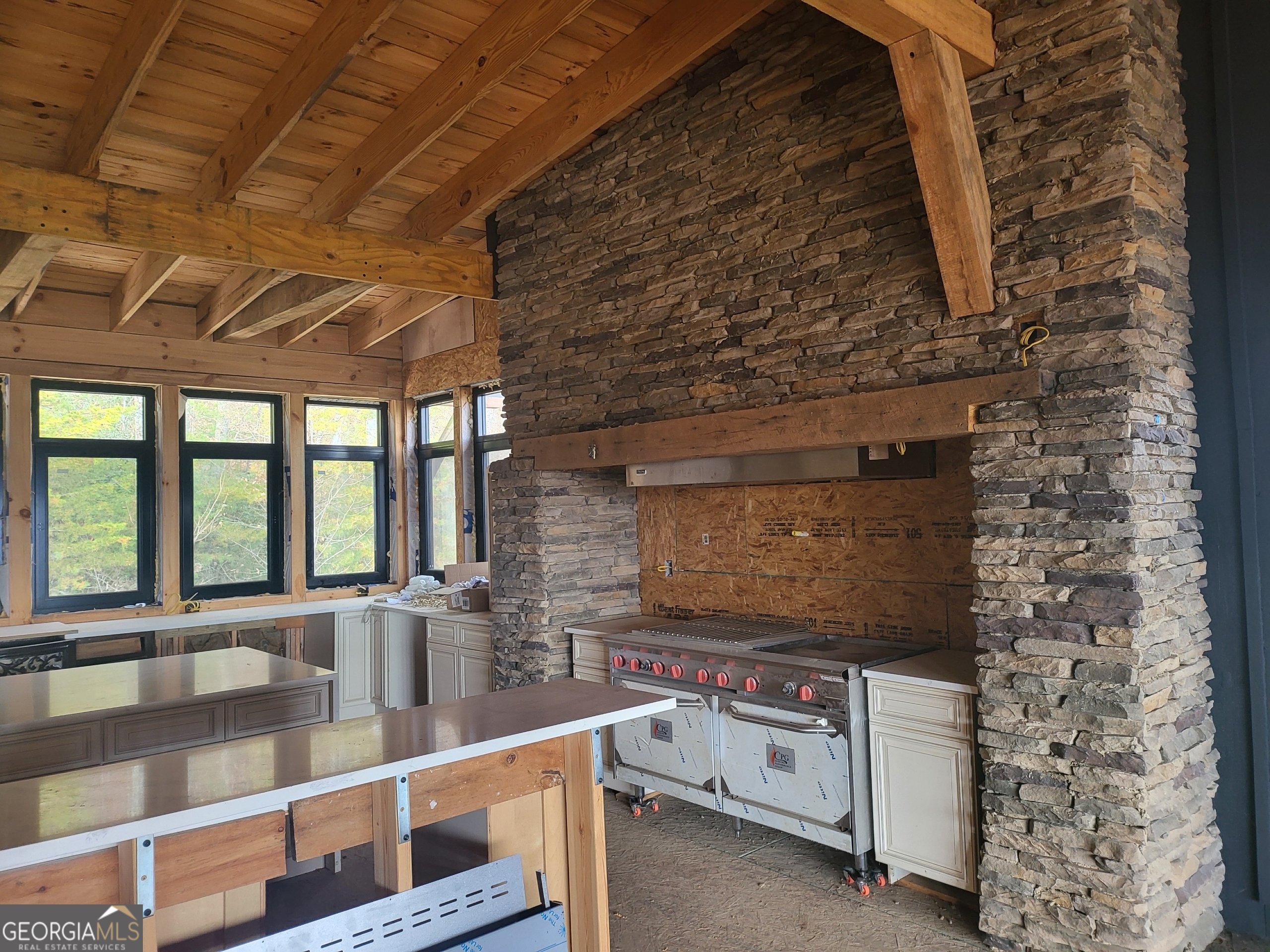 389 Fort Mountain Road Blairsville, GA 30512 - Photo 25 of 30 a view of an entryway with fireplace