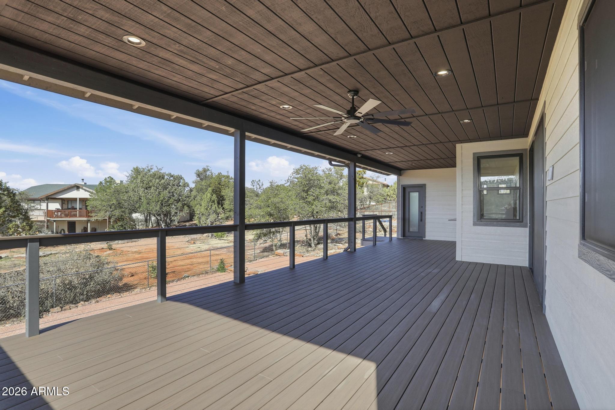 1112 South Kinzer Court Payson, AZ 85541 - Photo 26 of 41 a view of outdoor space with wooden floor and outdoor seating