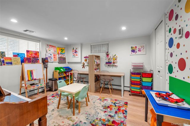 a room with furniture and toys