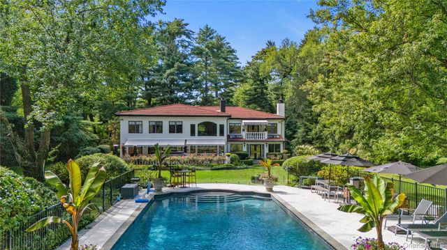 a view of a house with swimming pool