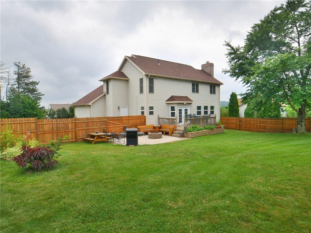 221 Meadow Spring Road Greensburg, PA 15601 - Photo 25 of 25 Fenced in rear yard has a deck and a patio.
