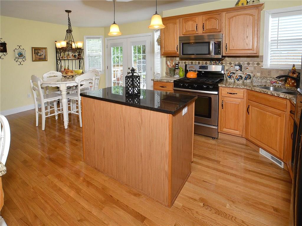 Island makes for a great work station and food prep area.