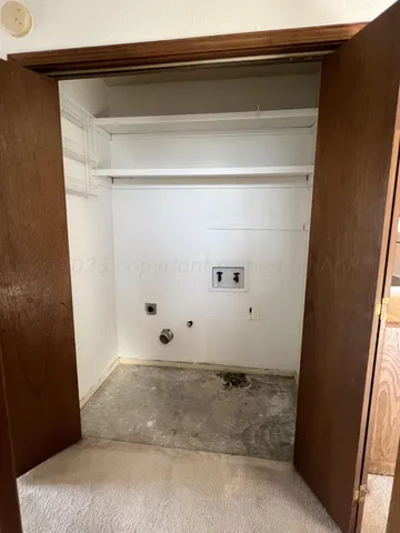 a view of wooden door