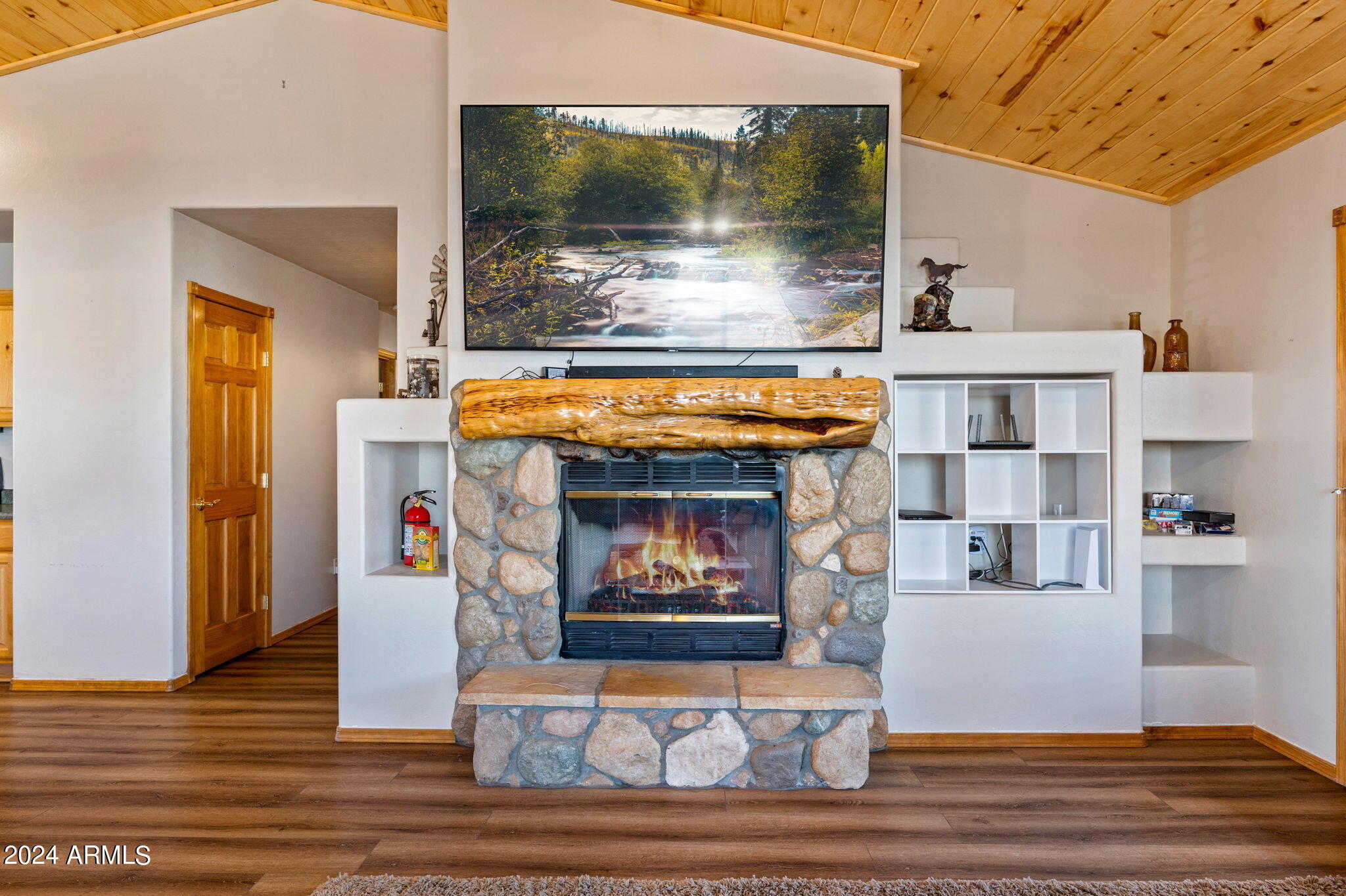 2320 Buffalo Loop Overgaard, AZ 85933 - Photo 15 of 54 STONE FIEPLACE