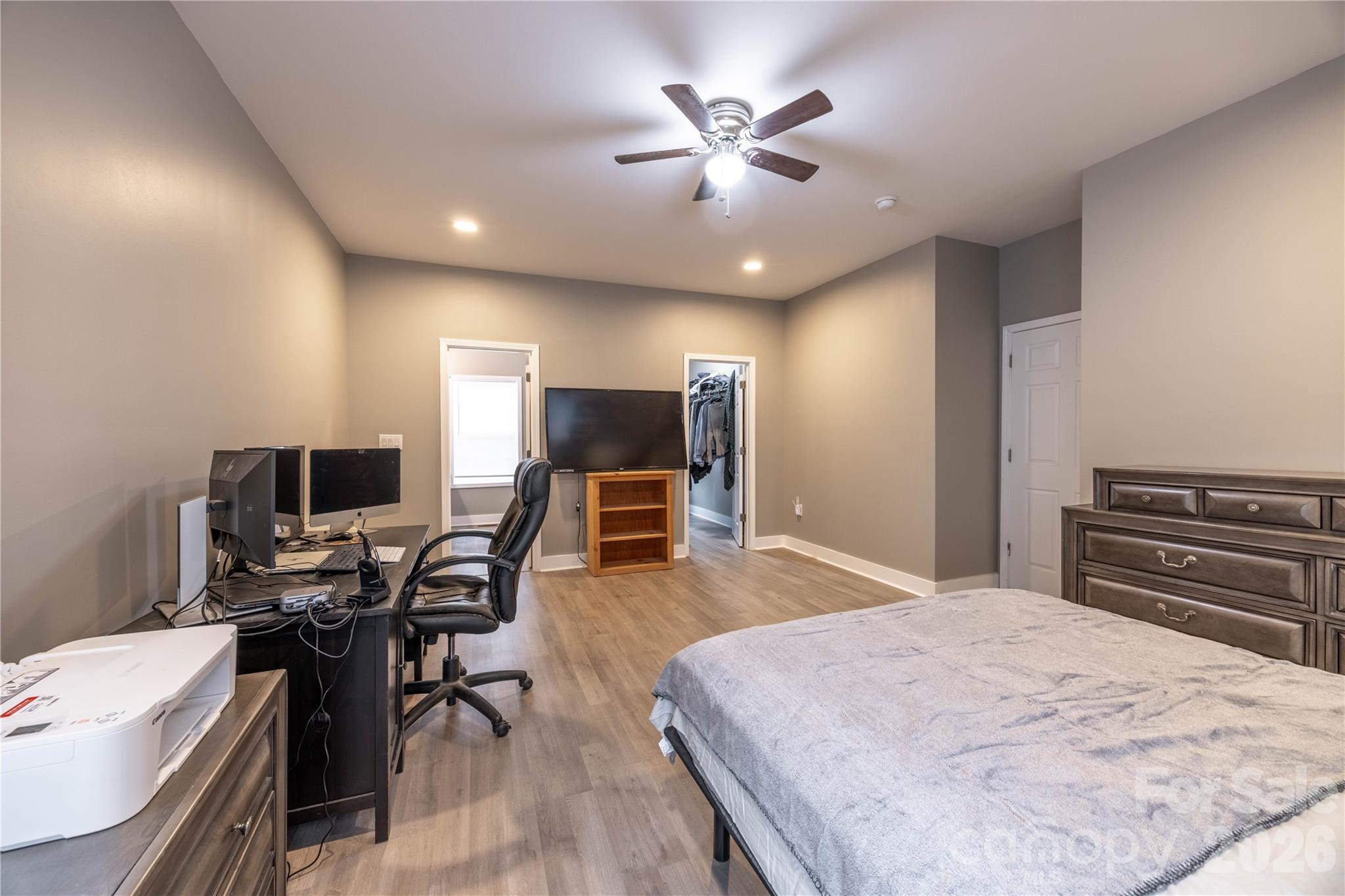 245 John Cline Road Cherryville, NC 28021 - Photo 13 of 29 a bedroom with a bed and a desk