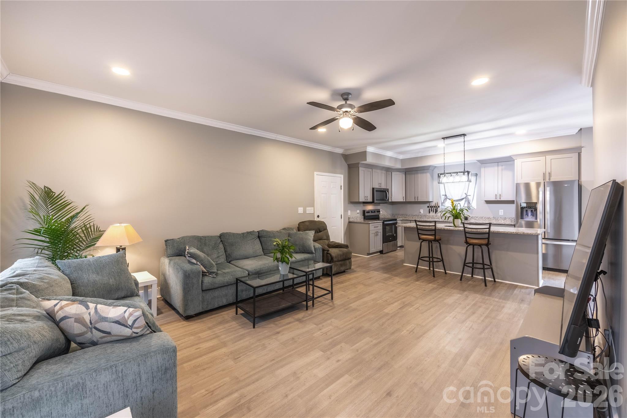 245 John Cline Road Cherryville, NC 28021 - Photo 5 of 29 a living room with furniture and kitchen view