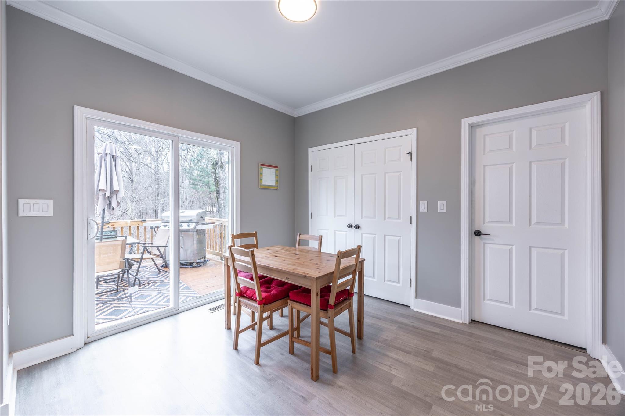 245 John Cline Road Cherryville, NC 28021 - Photo 10 of 29 a view of a dining room with furniture and wooden floor
