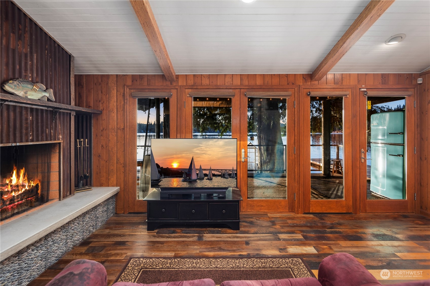 620 South Tulloch Road Snohomish, WA 98290 - Photo 13 of 38 a living room with furniture and a fireplace