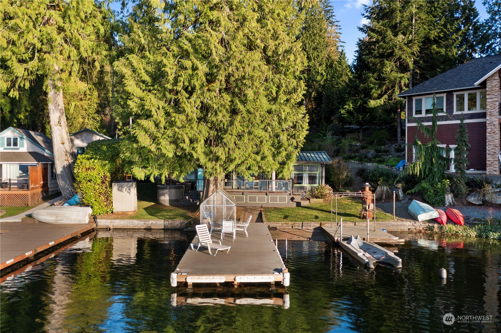 620 South Tulloch Road Snohomish, WA 98290 - Photo 27 of 38 a view of a lake with a house