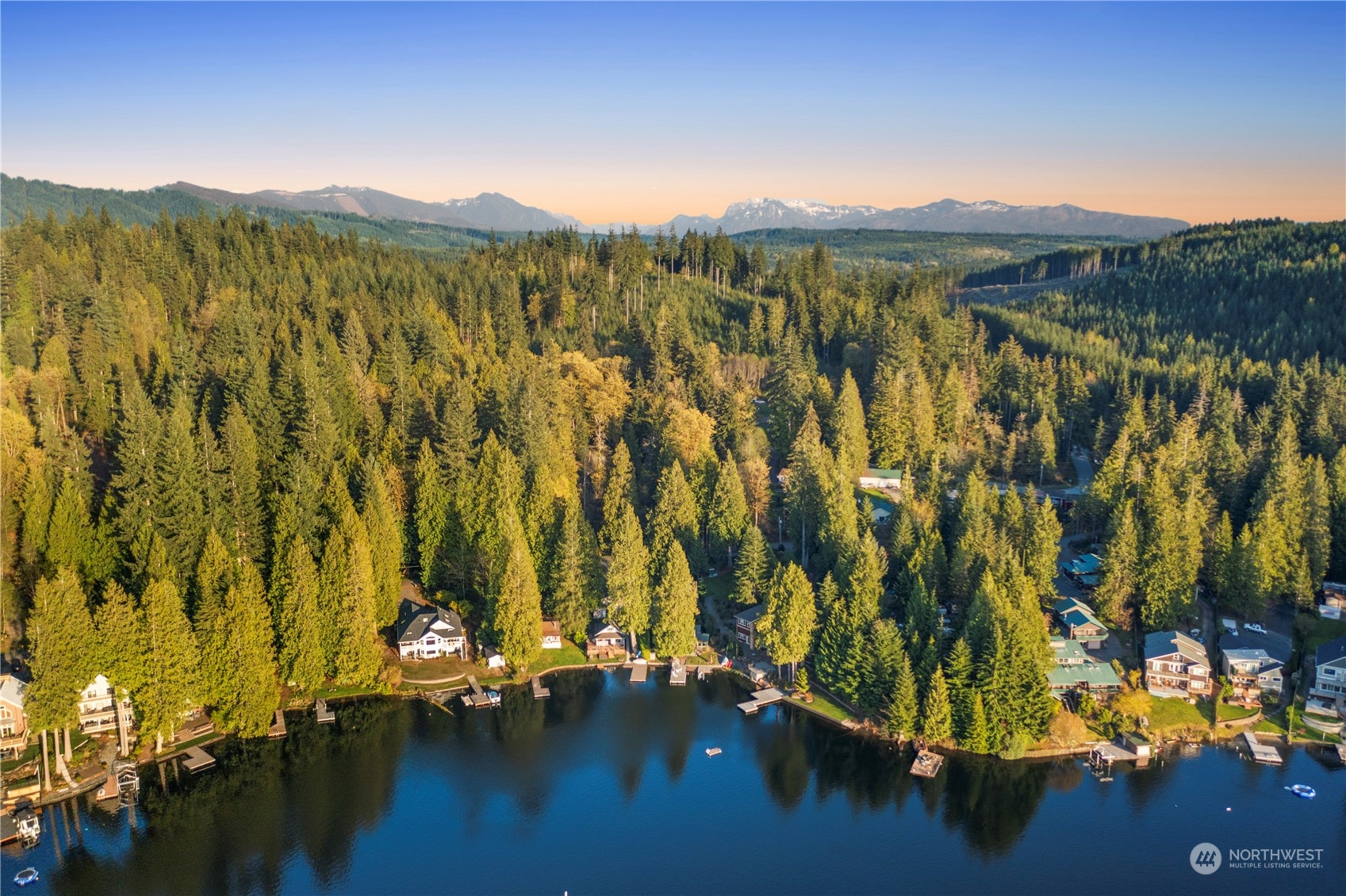 620 South Tulloch Road Snohomish, WA 98290 - Photo 37 of 38 a view of a lake with a mountain
