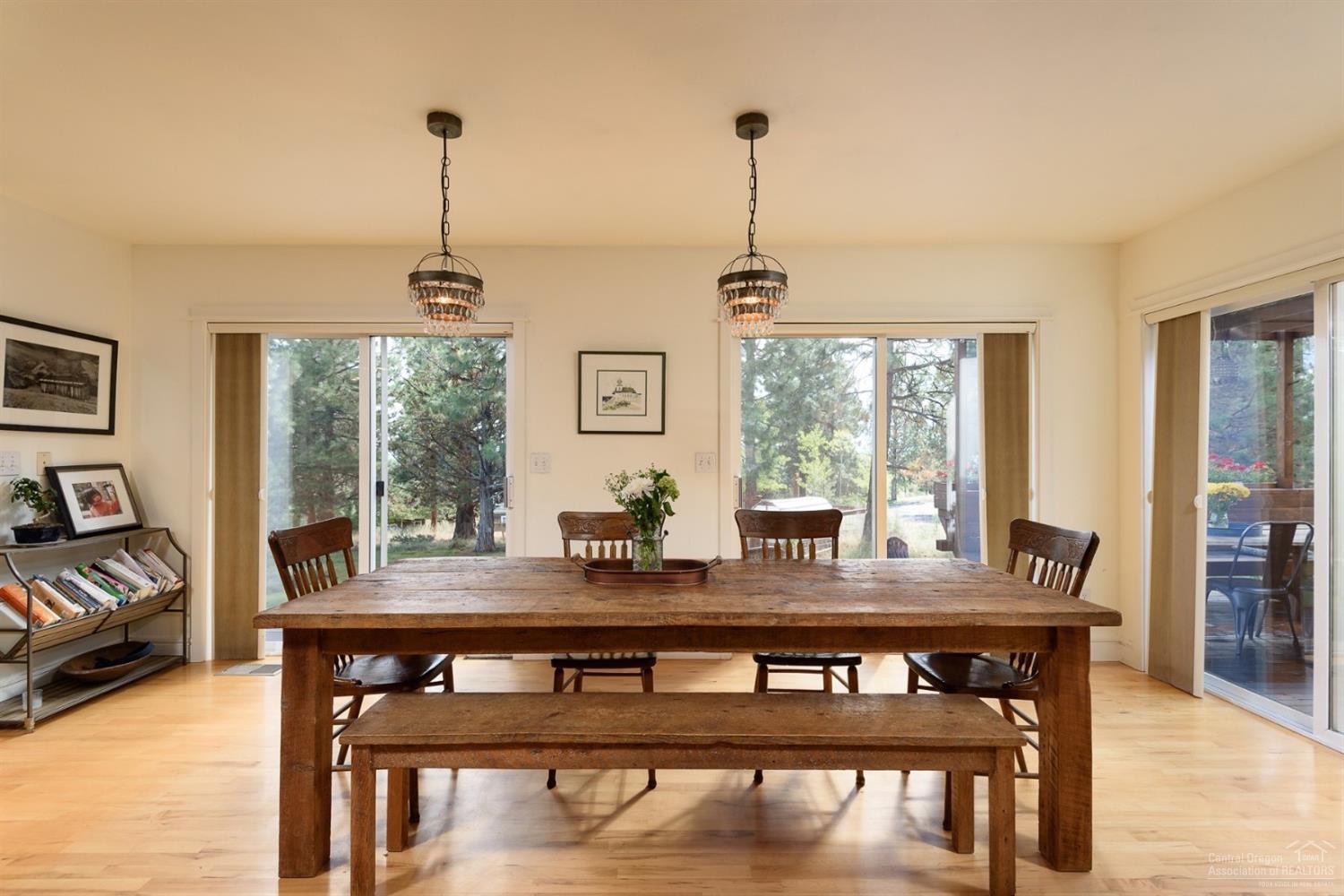 3802 Northwest Summerfield Road Bend, OR 97703 - Photo 6 of 25 Beautiful dining area with multiple deck