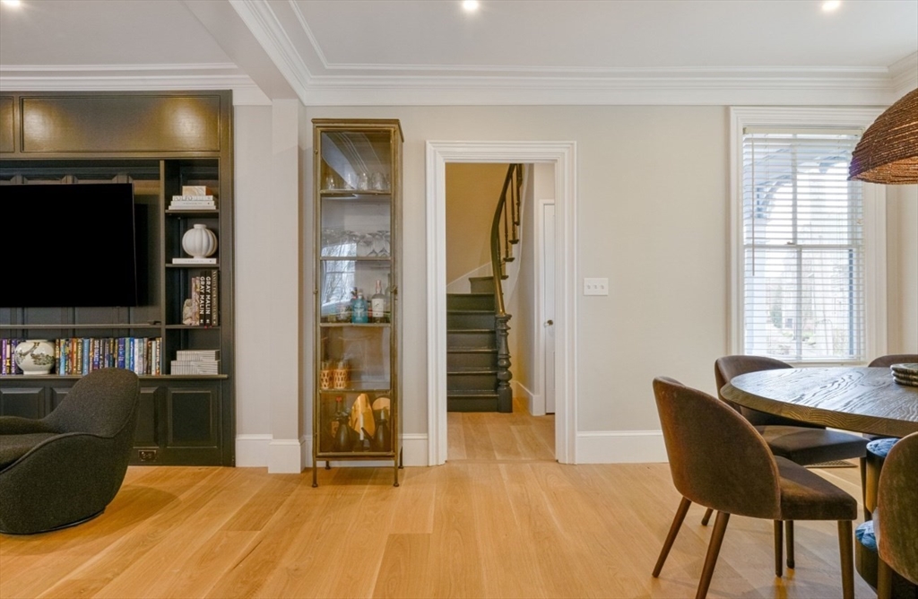 51 Fair Street Nantucket, MA 02554 - Photo 6 of 24 a view of a livingroom with furniture and a flat screen tv