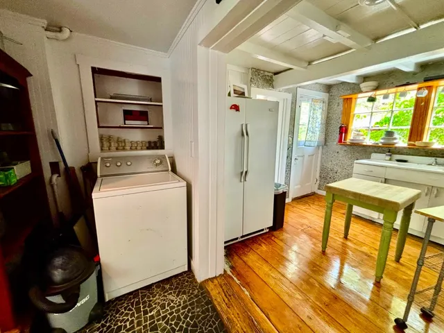 a room with storage and utility