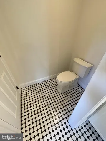 a bathroom with a toilet