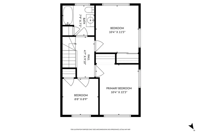 a picture of a bench in front of a wall