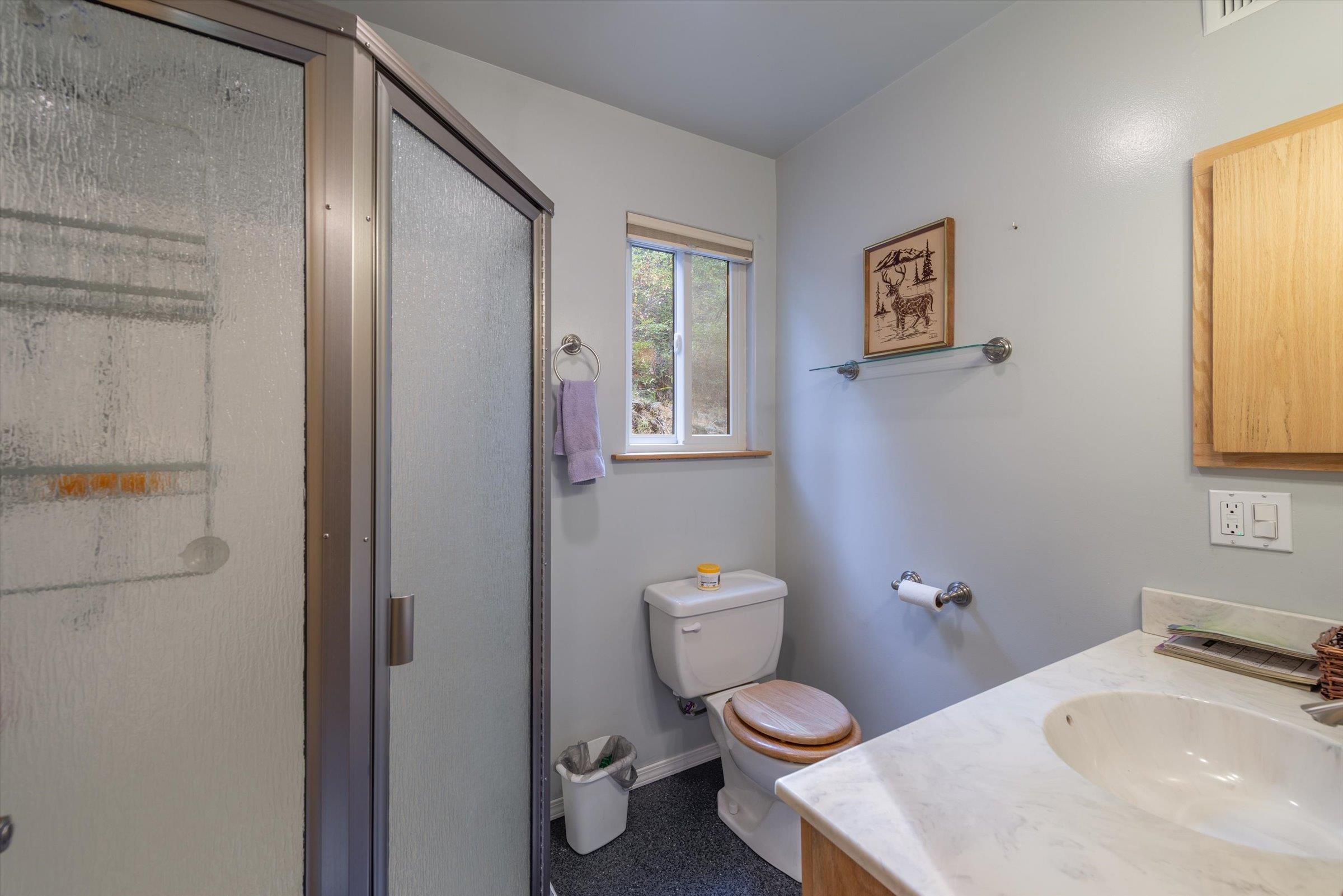 10341 Pine Way Floriston, CA 96111 - Photo 19 of 21 a bathroom with a toilet sink and mirror