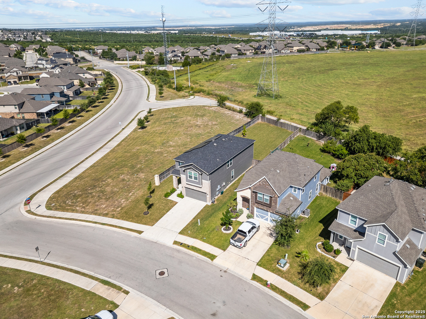 5205 Nature Marion, TX 78124 - Photo 40 of 45 an aerial view of residential houses with outdoor space