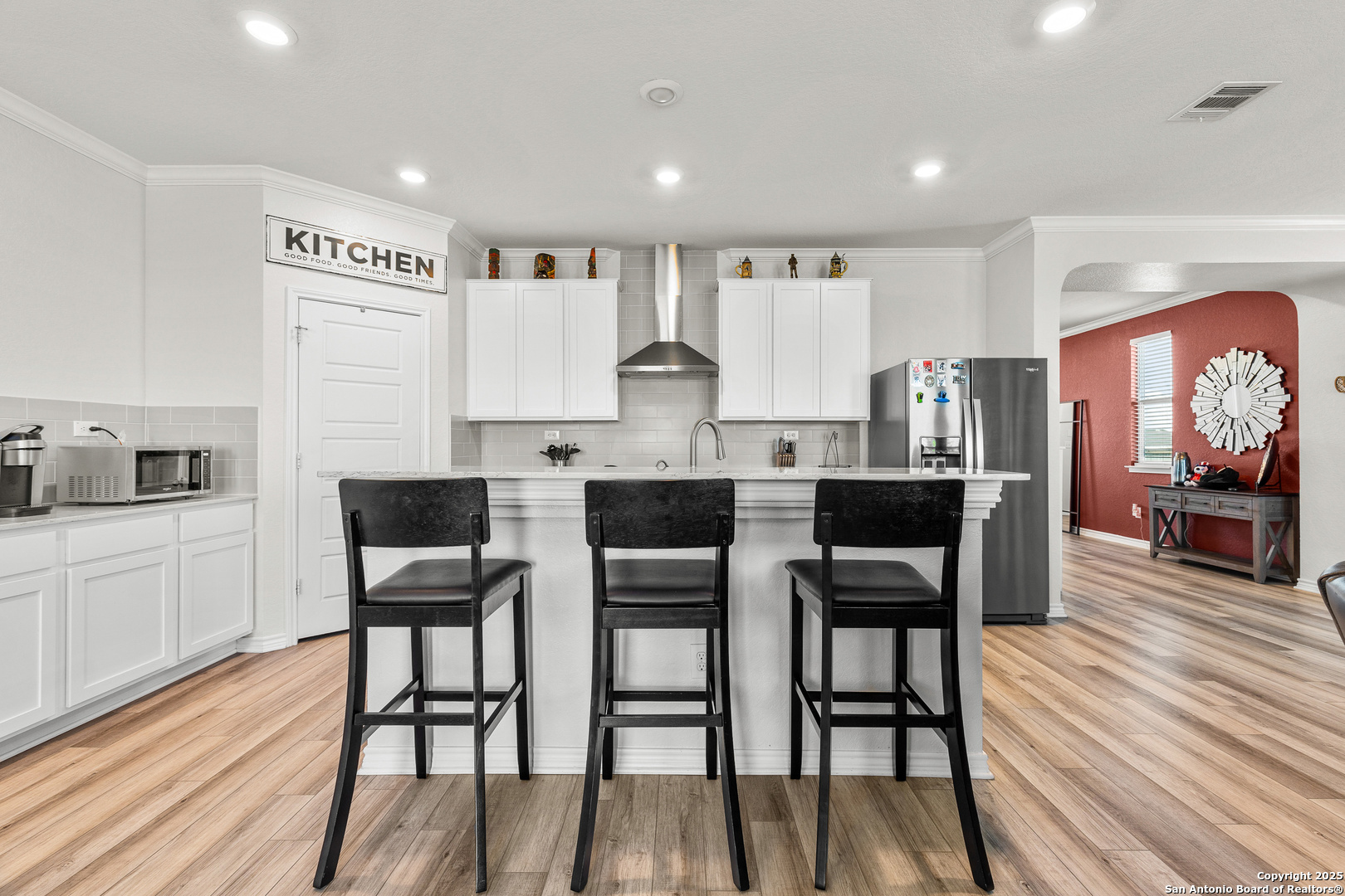 5205 Nature Marion, TX 78124 - Photo 7 of 45 a view of a dining room with furniture and wooden floor