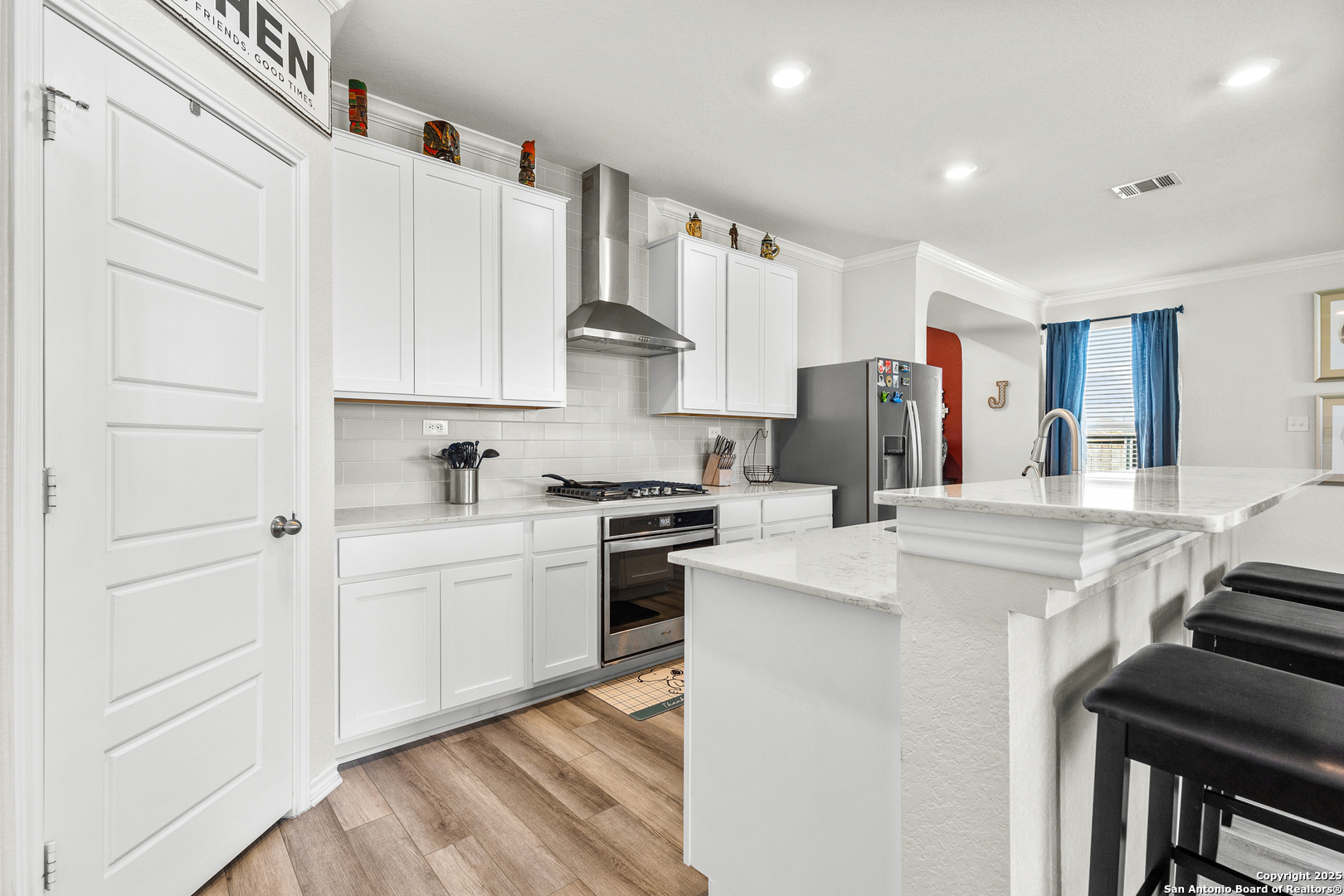 5205 Nature Marion, TX 78124 - Photo 9 of 45 a kitchen with cabinets and stainless steel appliances