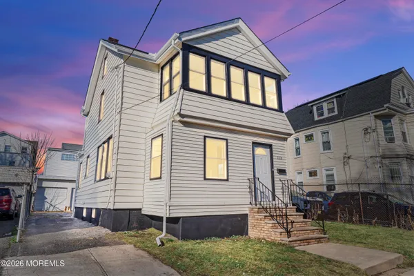 a view of a house with a patio