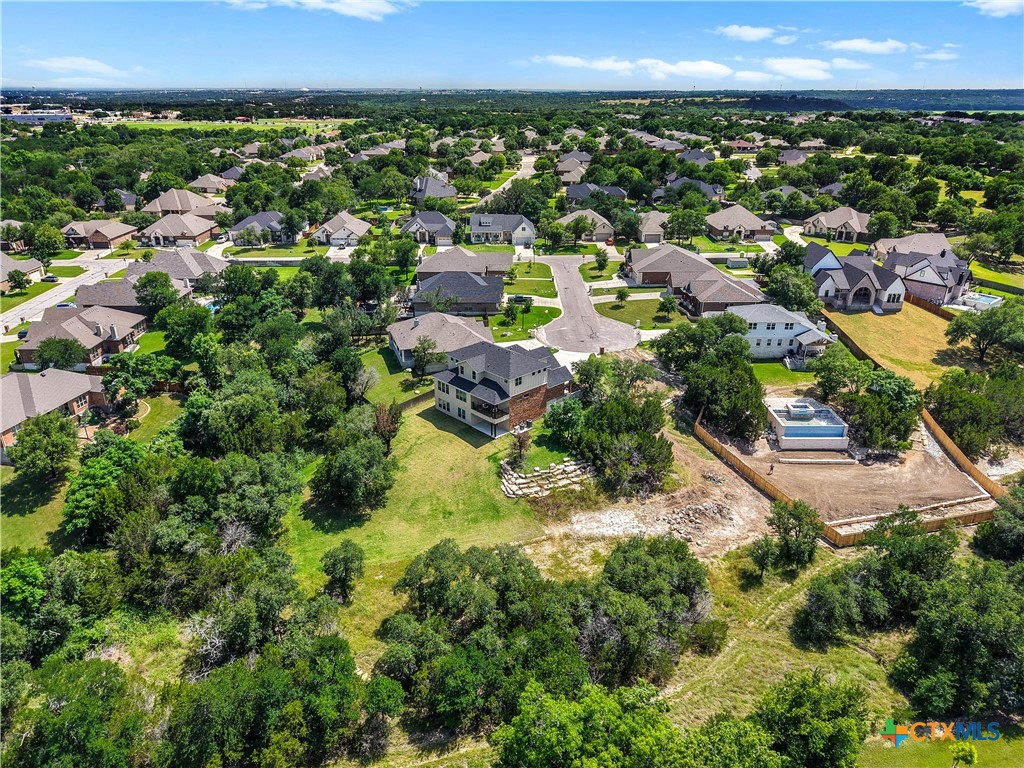 2136 Oak Draw Court Belton, TX 76513 - Photo 43 of 46 an aerial view of a residential houses and city street