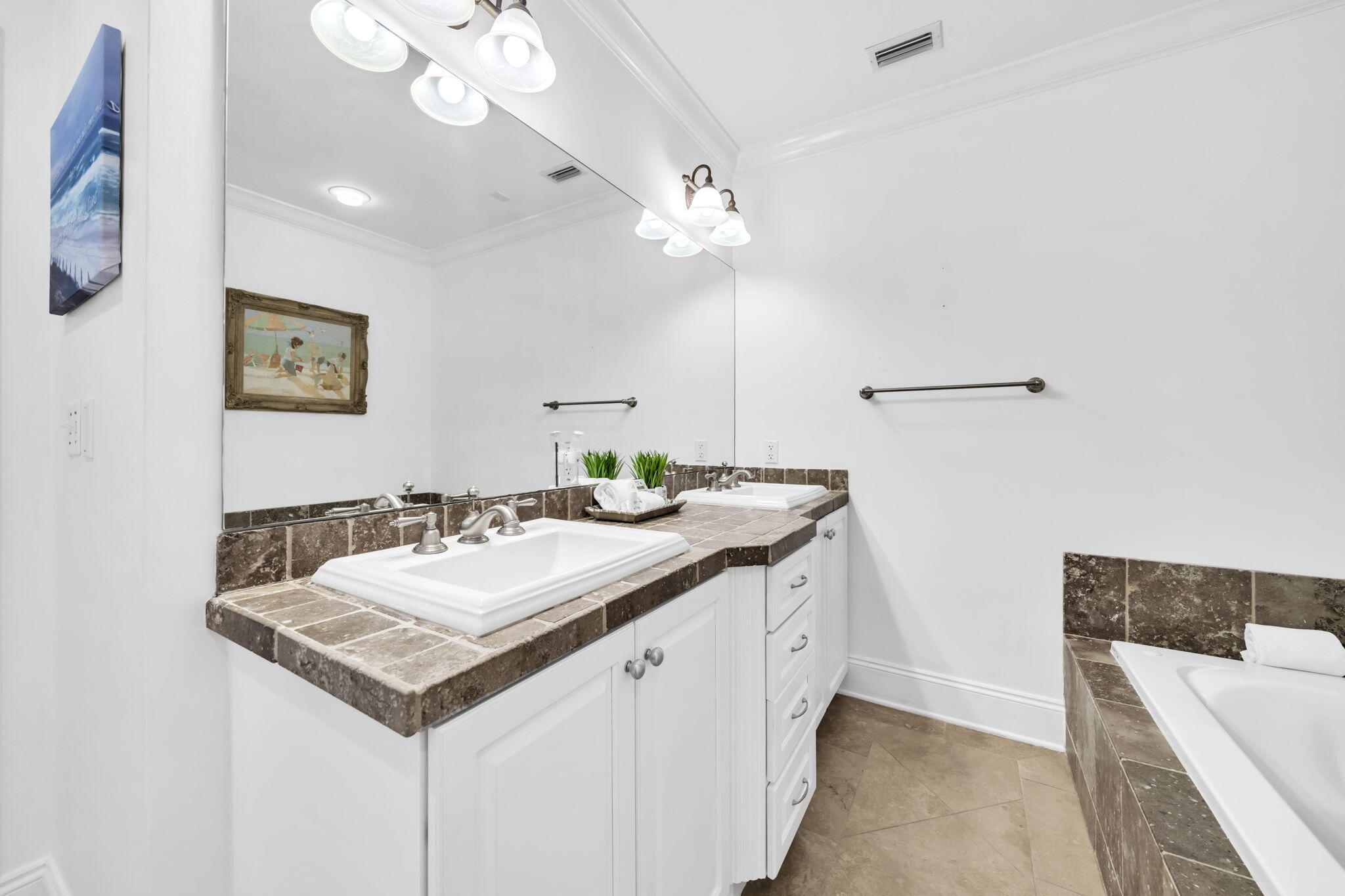 2421 West County Highway 30A, Unit F304 Santa Rosa Beach, FL 32459 - Photo 29 of 63 a bathroom with a sink a vanity and a mirror