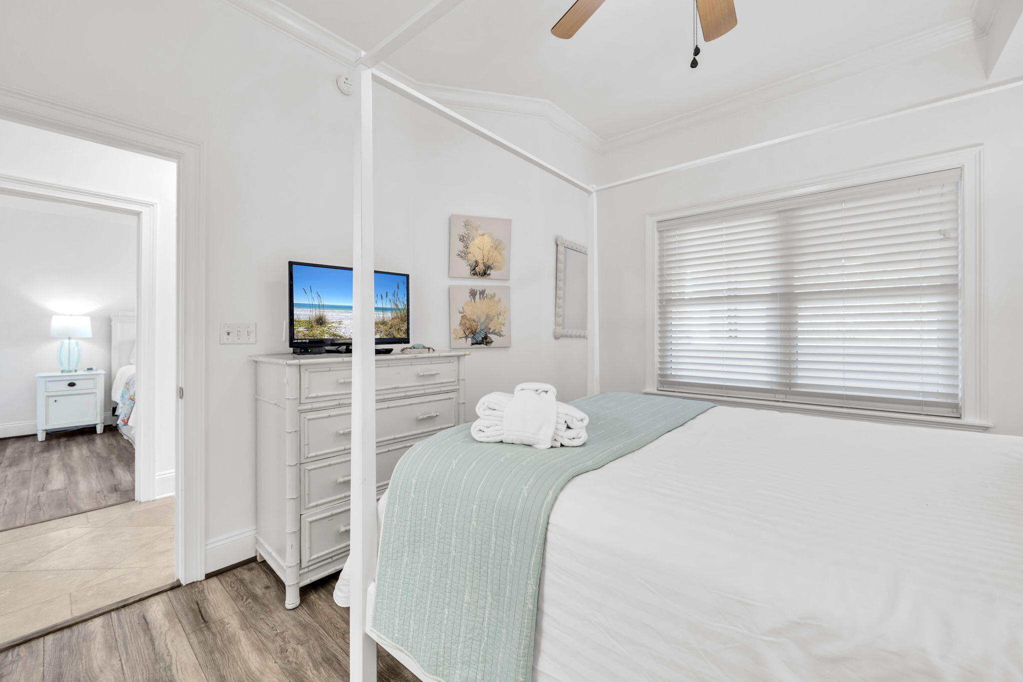 2421 West County Highway 30A, Unit F304 Santa Rosa Beach, FL 32459 - Photo 7 of 63 a bedroom with a bed and a television