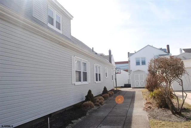 a view of a street with buildings