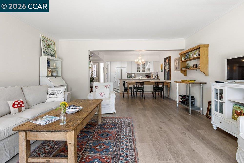 2001 Golden Rain Road, Unit 4 Walnut Creek, CA 94595 - Photo 12 of 60 a living room with furniture and a wooden floor
