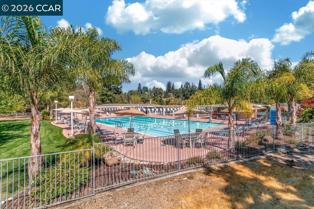 2001 Golden Rain Road, Unit 4 Walnut Creek, CA 94595 - Photo 50 of 60 a view of a swimming pool with a patio