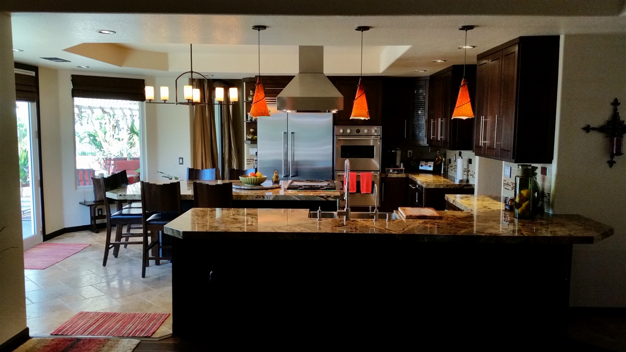 Gourmet Chef's Kitchen includes Viking Professional Appliances.