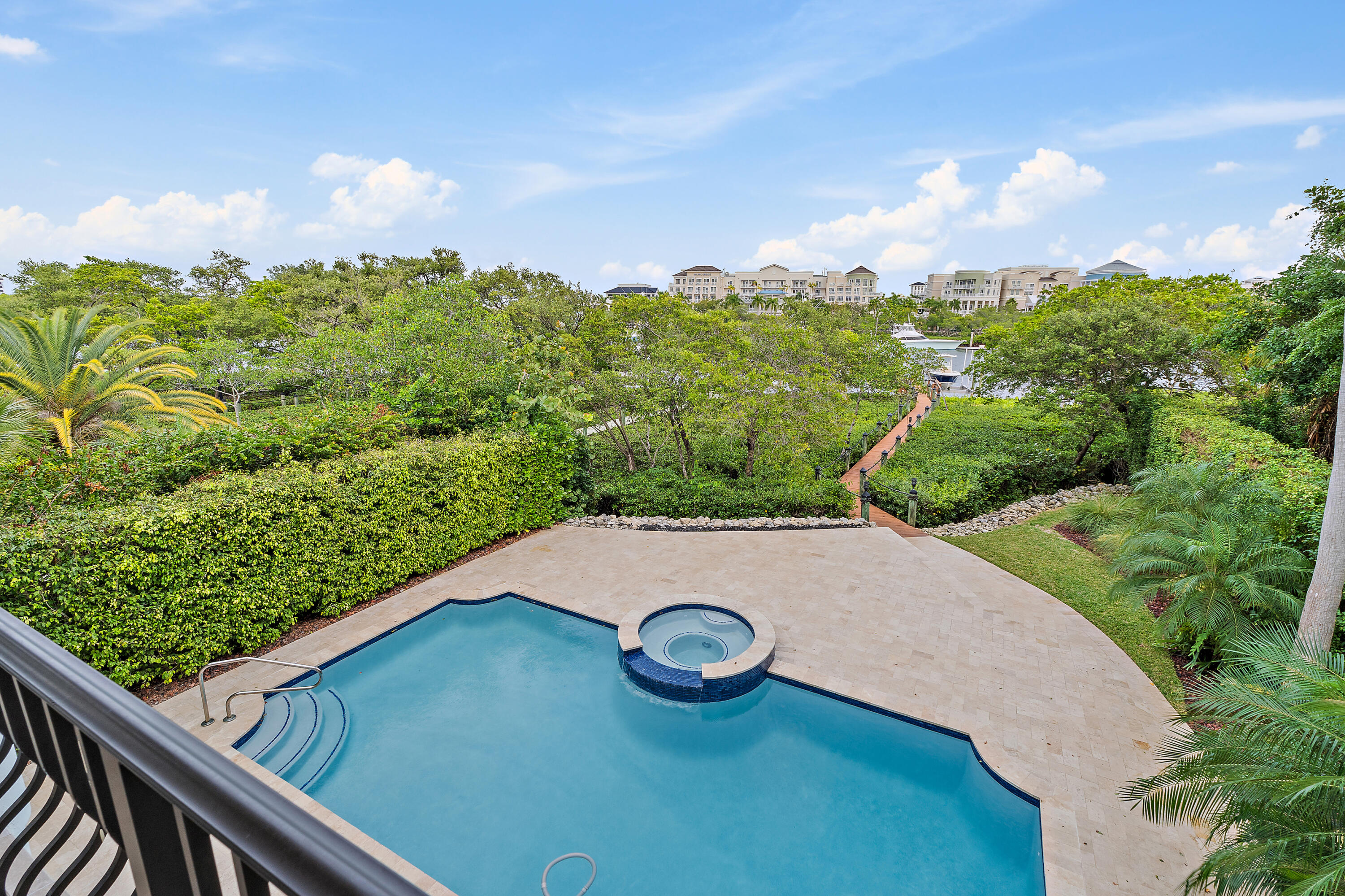 111 Fishermans Way Jupiter, FL 33477 - Photo 28 of 57 a view of a balcony with an outdoor space and seating area