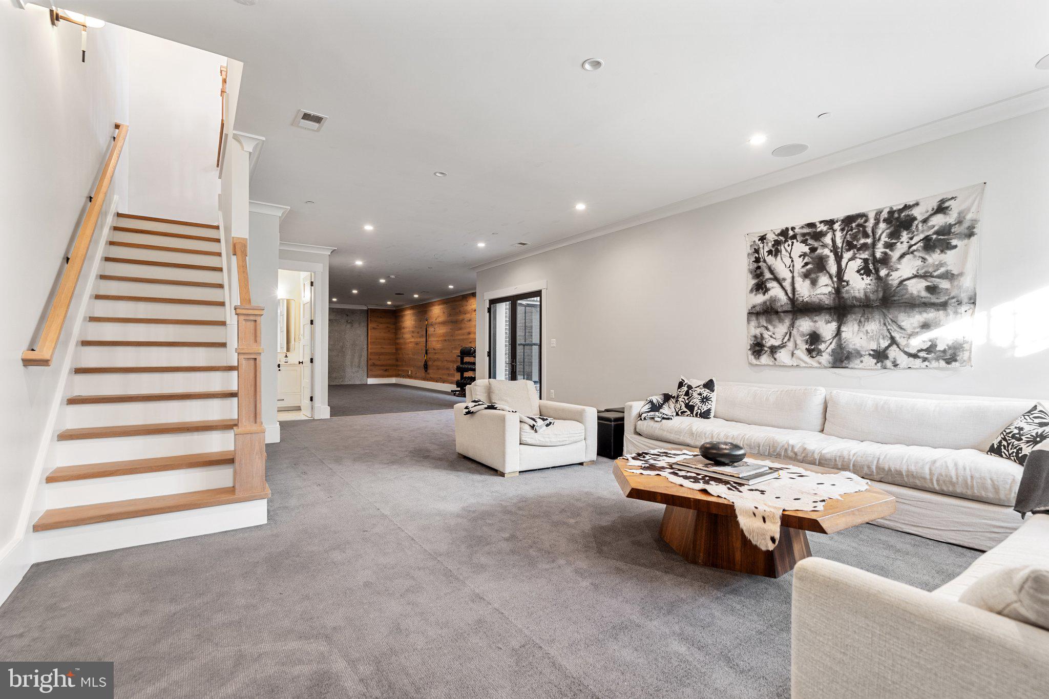 214 A Street Northeast Washington, DC 20002 - Photo 50 of 78 a living room with furniture and wooden floor