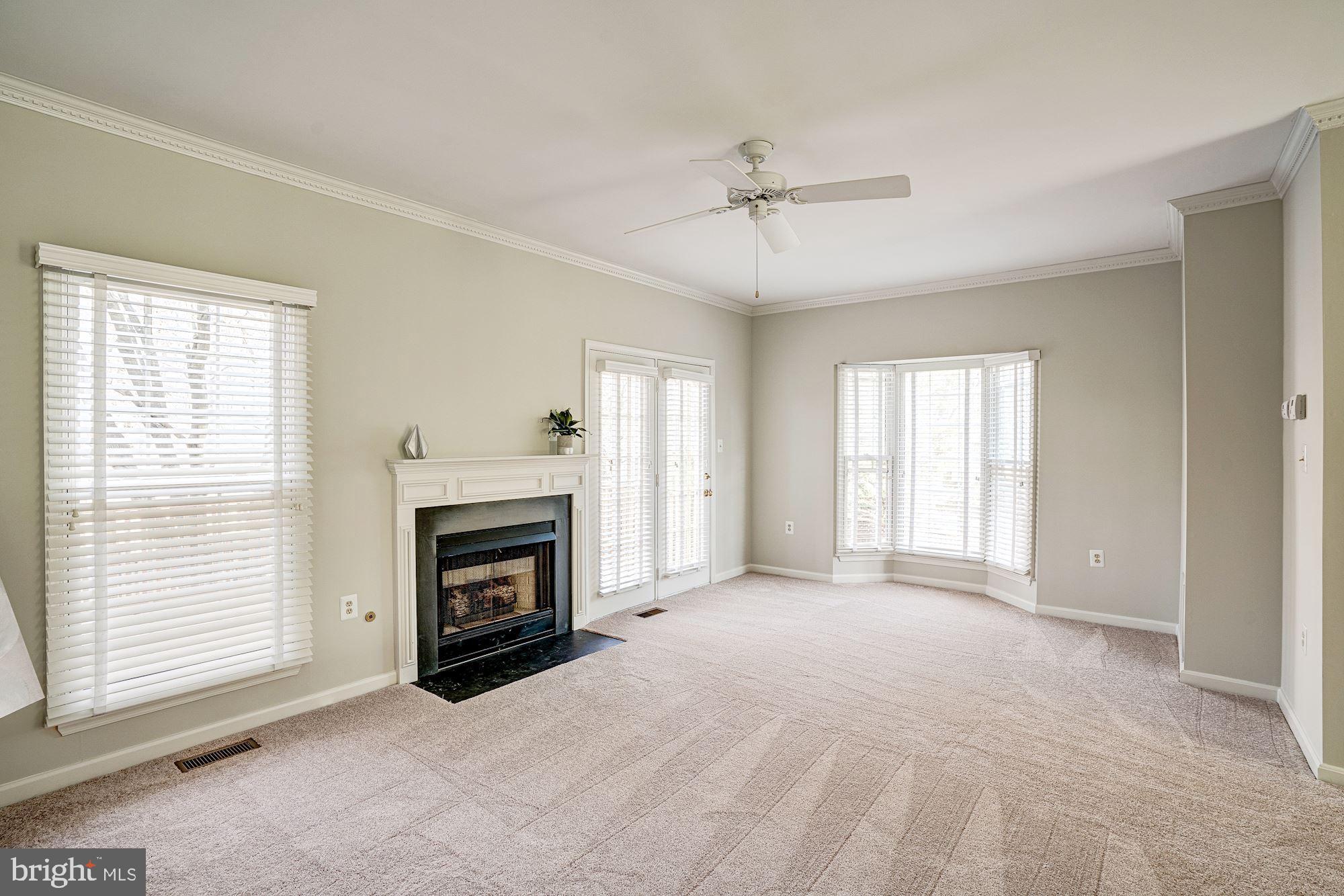 302 Rangers Way Southeast Leesburg, VA 20175 - Photo 14 of 42 Living Room with ceiling fan & gas fireplace