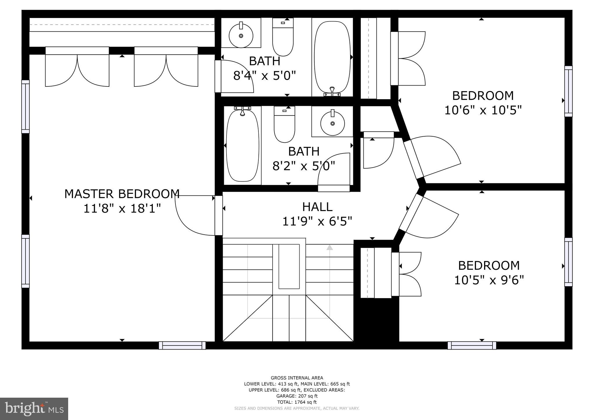 302 Rangers Way Southeast Leesburg, VA 20175 - Photo 40 of 42 Upper Level floorplan