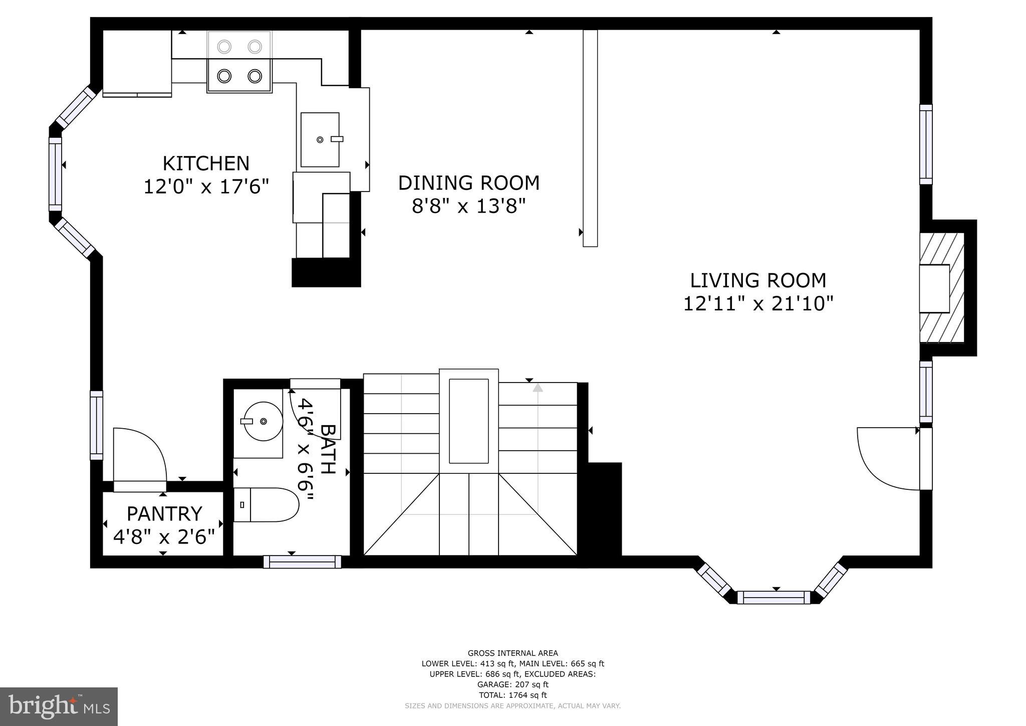 302 Rangers Way Southeast Leesburg, VA 20175 - Photo 41 of 42 Main level Floor plan