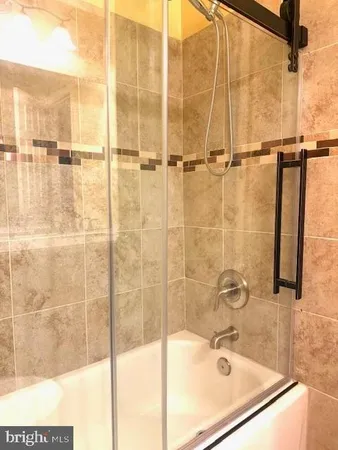 a bathroom with a tub