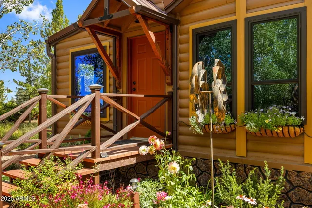 a front view of a house