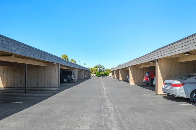 a view of a car garage