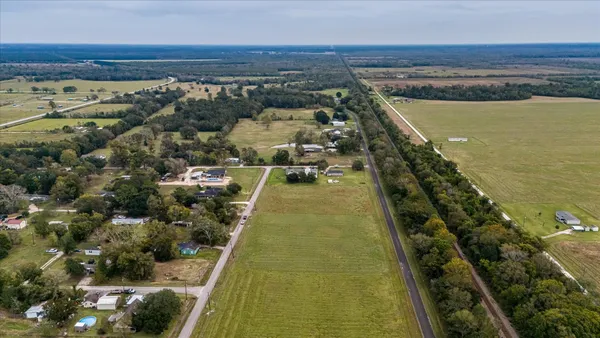 a view of a lake with a city view