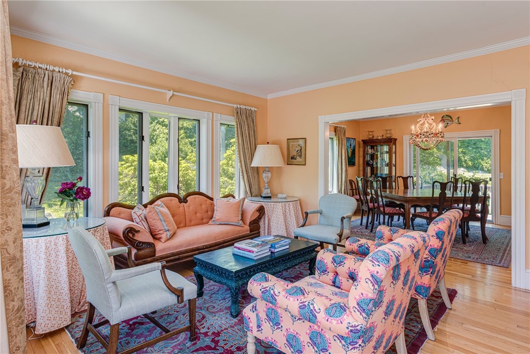 39 Brenton Road Newport, RI 02840 - Photo 5 of 40 Salon to dining room- decks on both sides