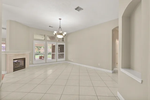 a view of a livingroom with a fireplace