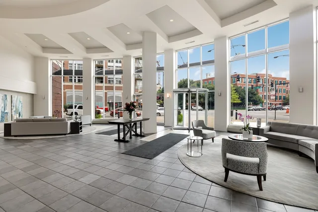 a picture of a bench in a building