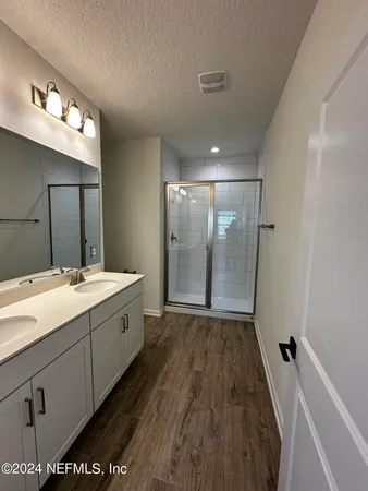 an empty room with a natural light