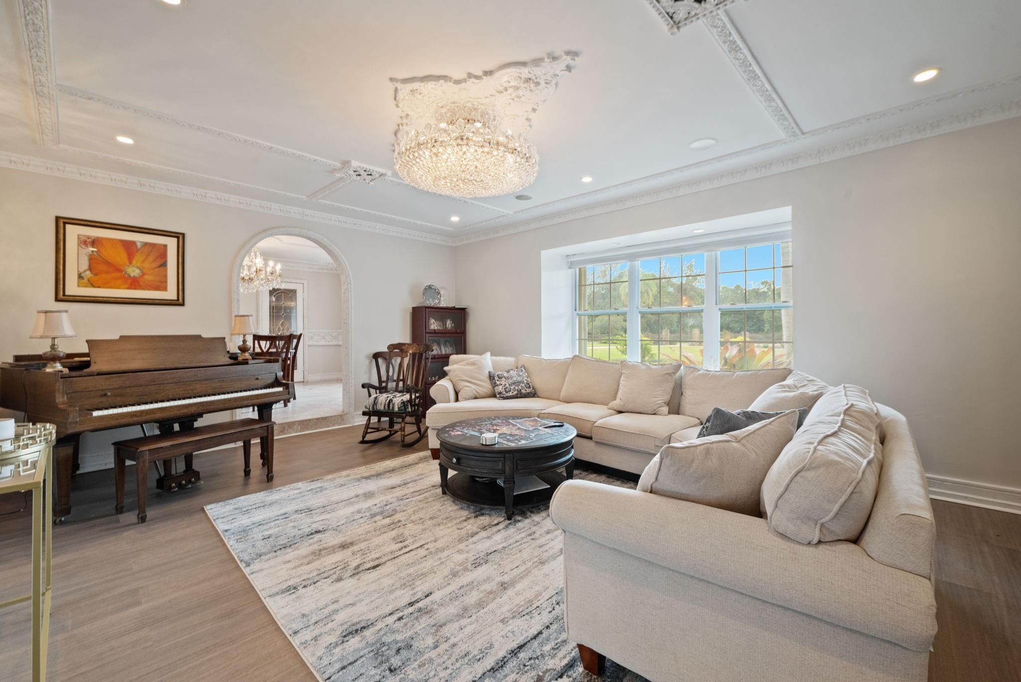 17501 Southwest 54th Street Southwest Ranches, FL 33331 - Photo 10 of 39 a living room with furniture and a large window
