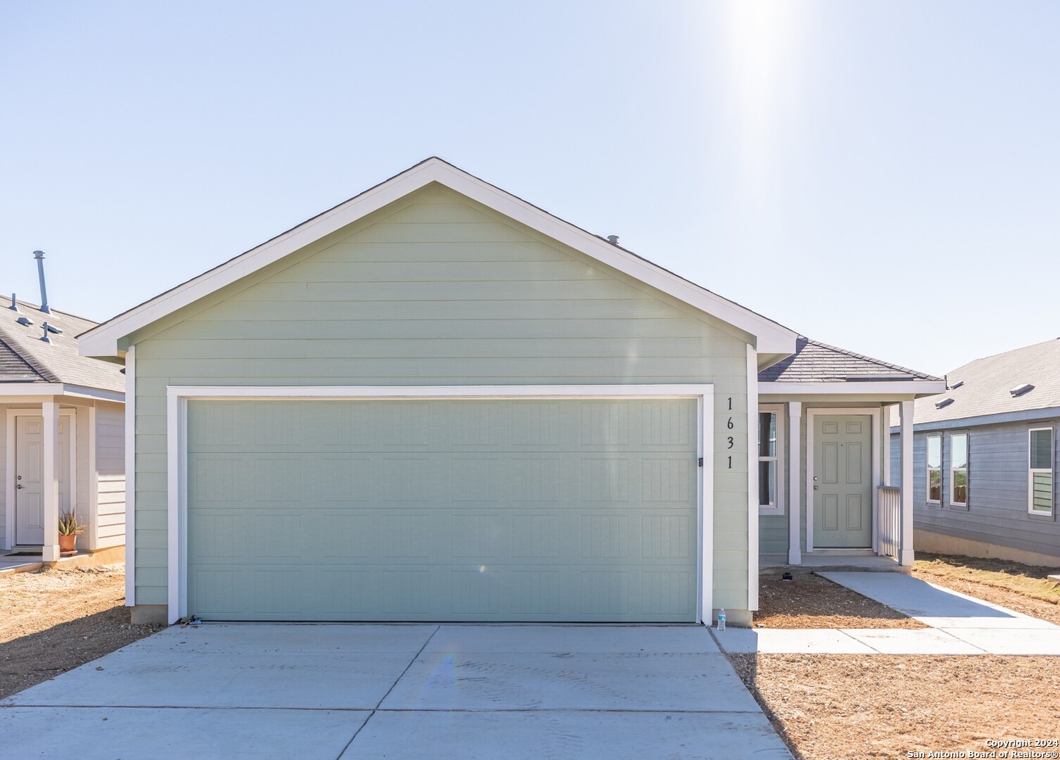 a view of a house with a outdoor space