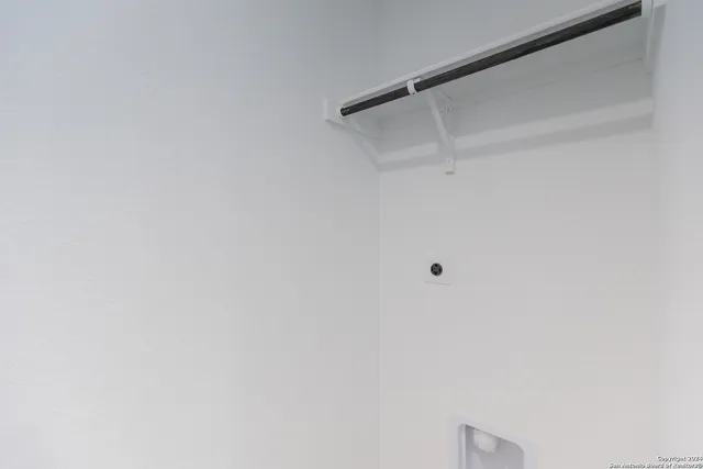 a view of a rack on the wall