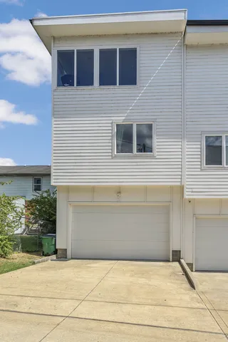 a view of house and front door
