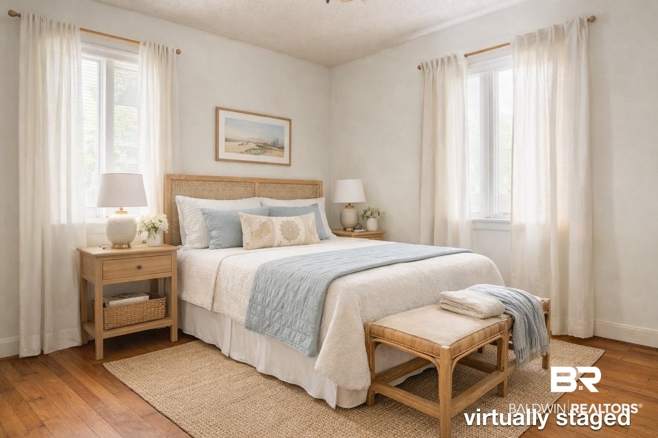 156 Pier Avenue Fairhope, AL 36532 - Photo 10 of 41 Bedroom featuring hardwood / wood-style flooring and baseboards