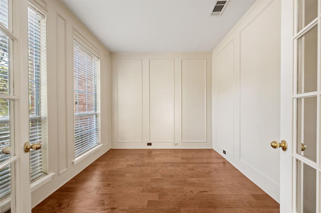 2504 Springhill Drive Grapevine, TX 76051 - Photo 6 of 32 Office featuring a decorative wall and wood finished floors